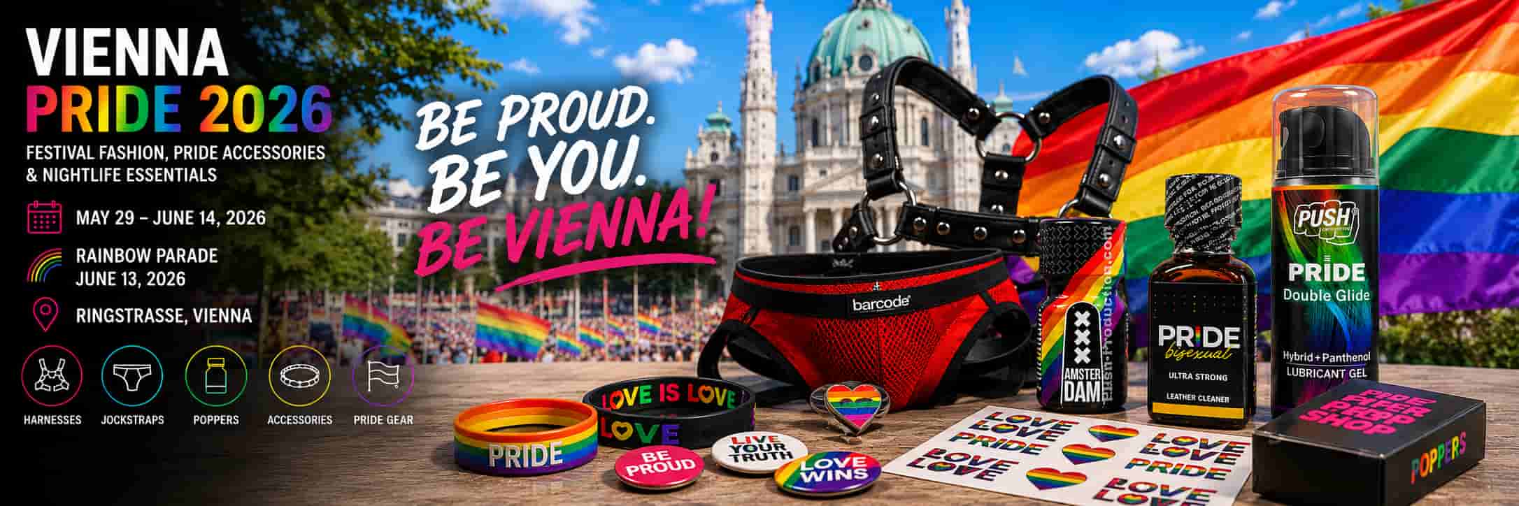 Vienna Pride 2026: Festival Fashion, Pride Accessories & Nightlife Essentials